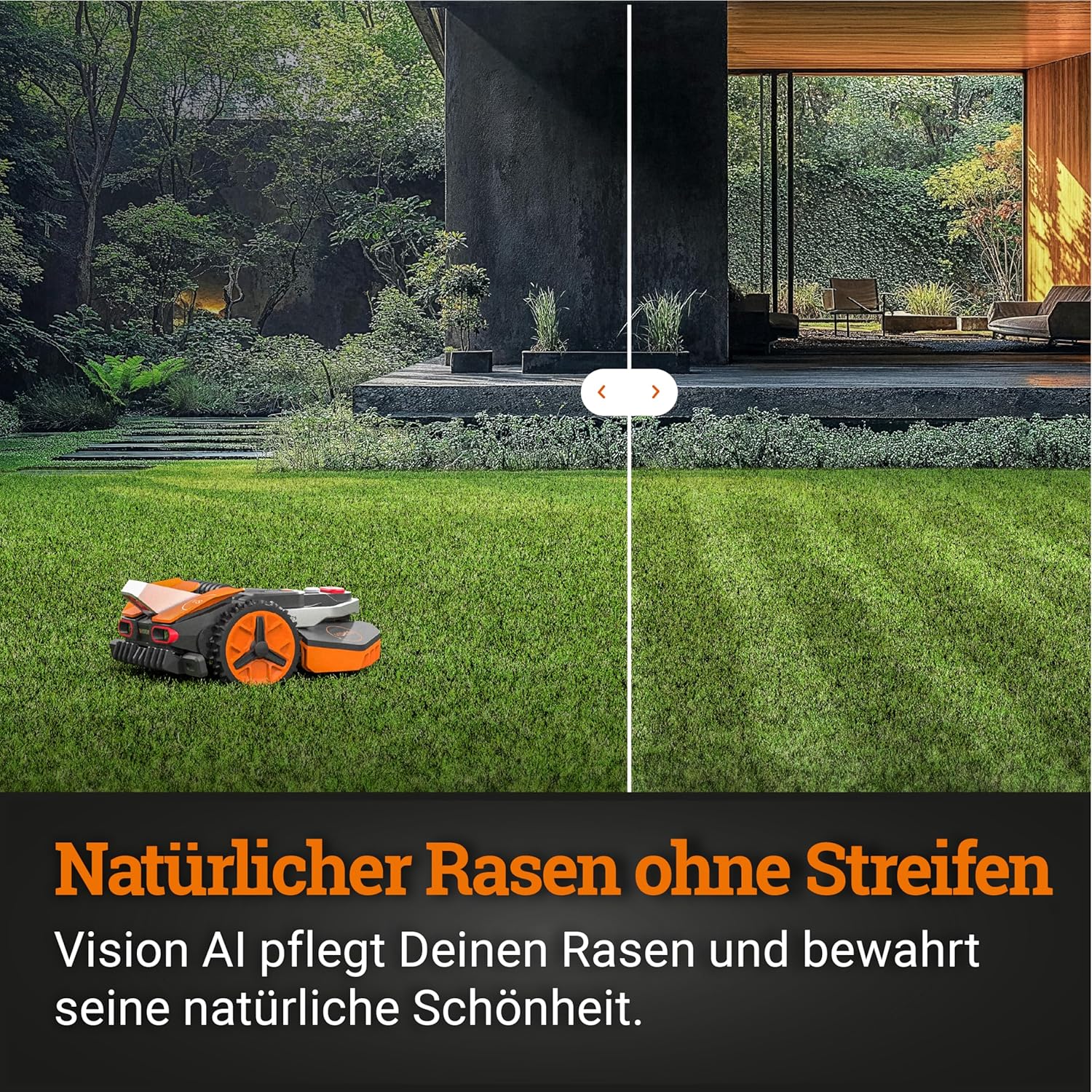 WORX Vision S250 Mähroboter 250 m² ohne Kabel, KI & Igelschutz